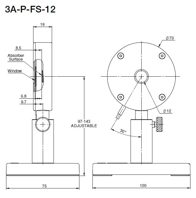 Ophir High Sensitivity Thermal Sensors - 20µW - 2W